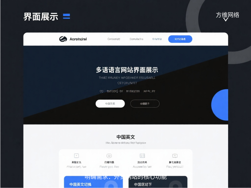 明确需求:外贸网站的核心功能