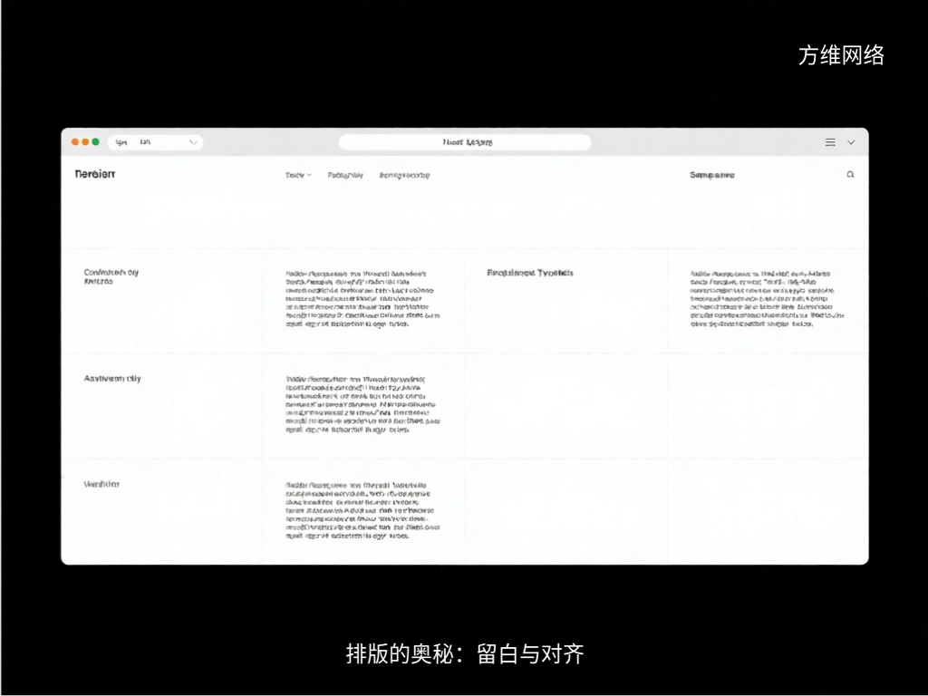 排版的奥秘:留白与对齐