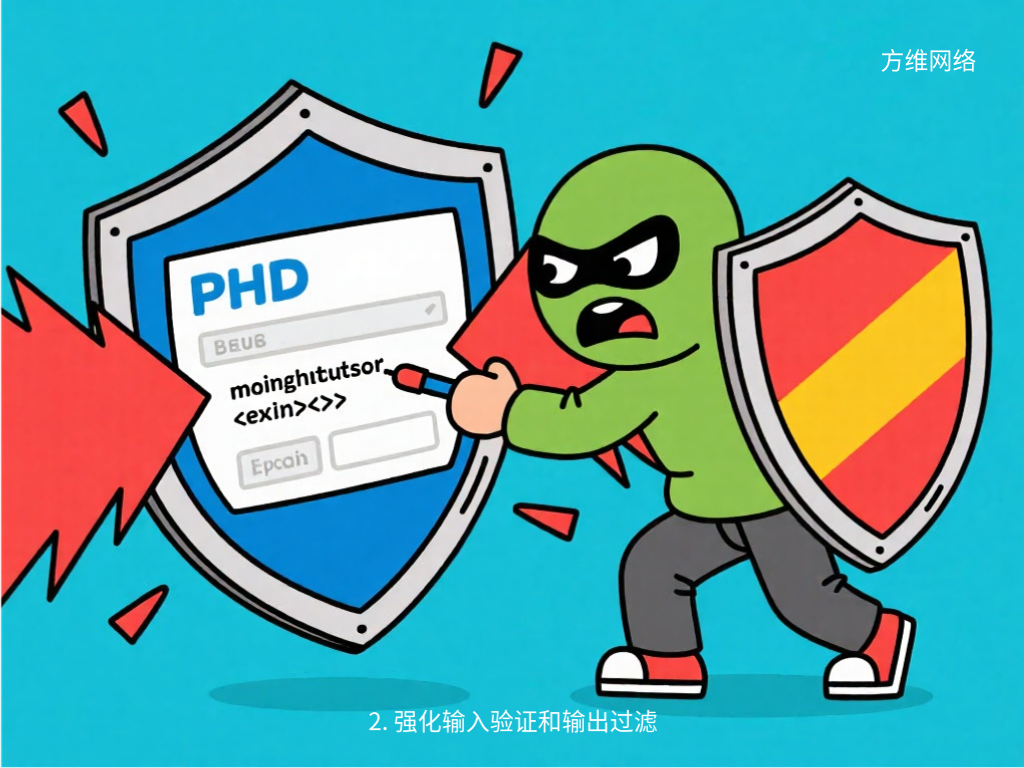 2. 强化输入验证和输出过滤