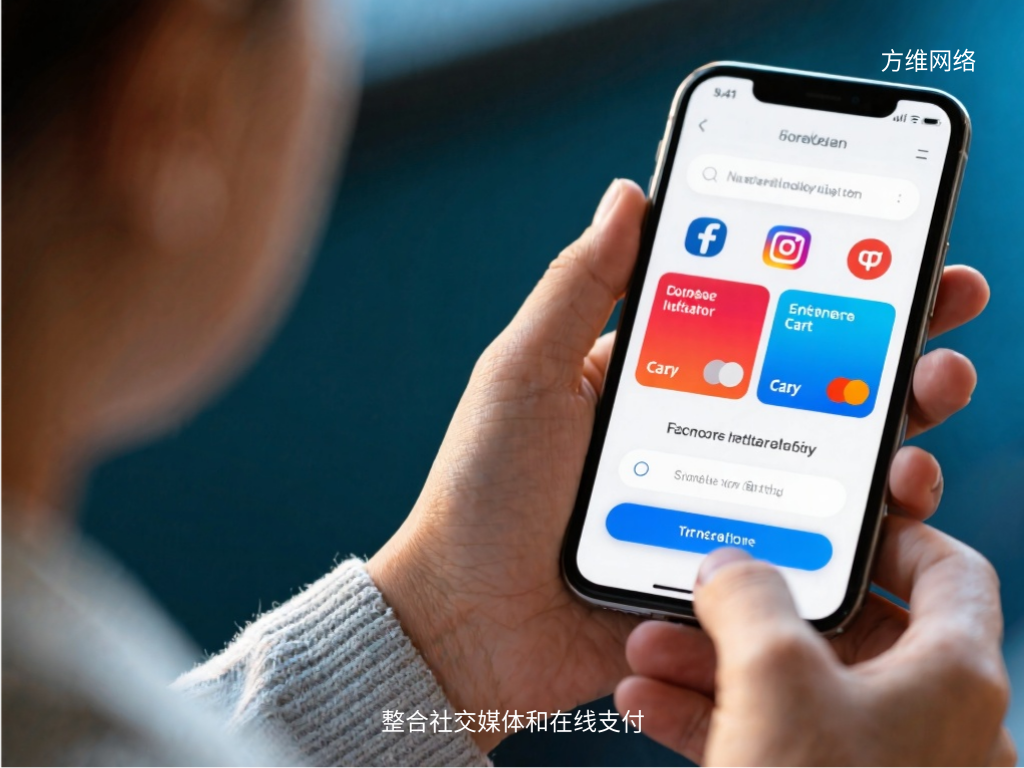 整合社交媒体和在线支付