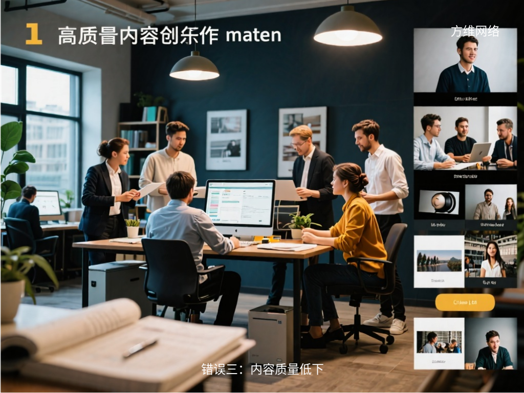 错误三:内容质量低下