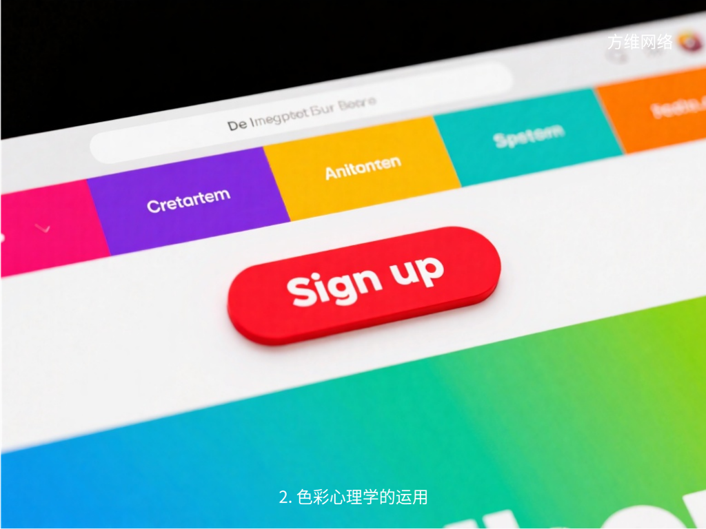 2. 色彩心理学的运用