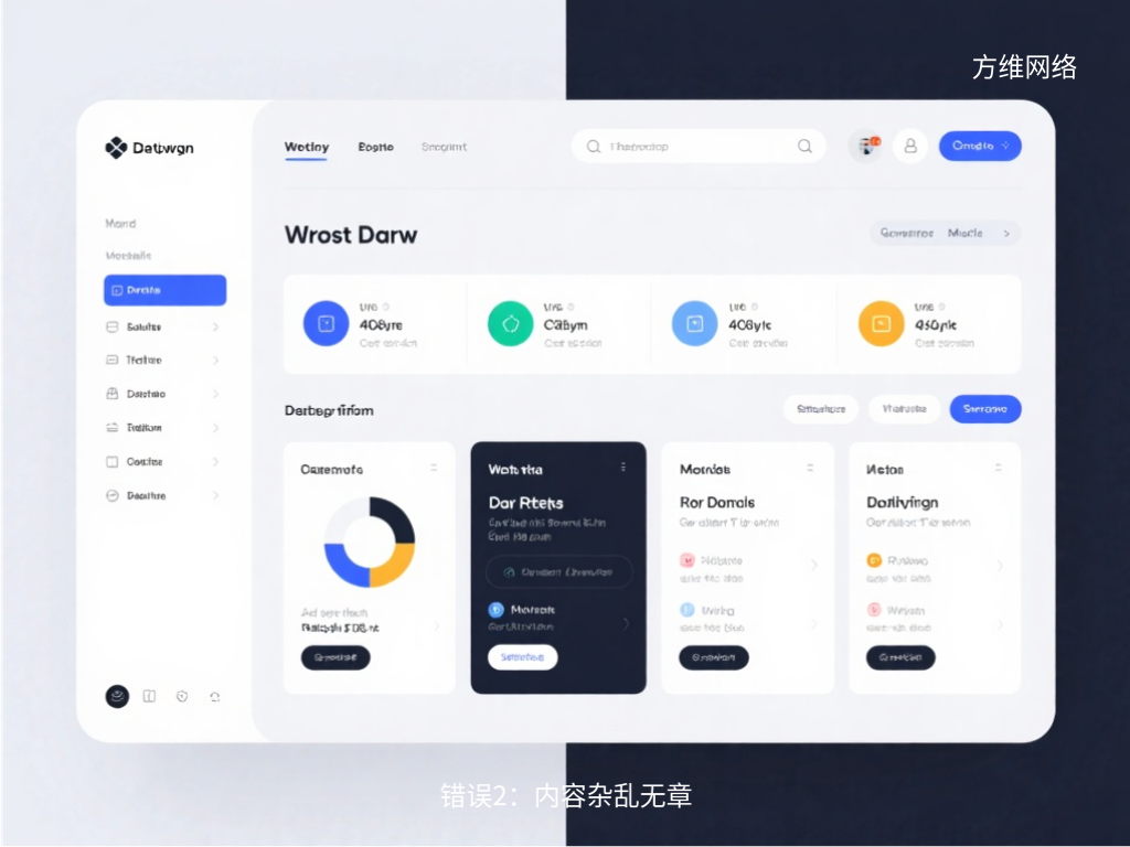 错误2:内容杂乱无章