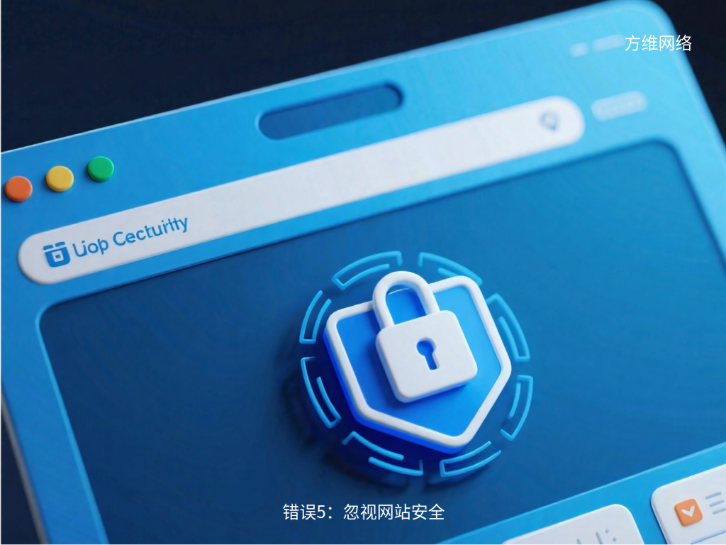 错误5:忽视网站安全