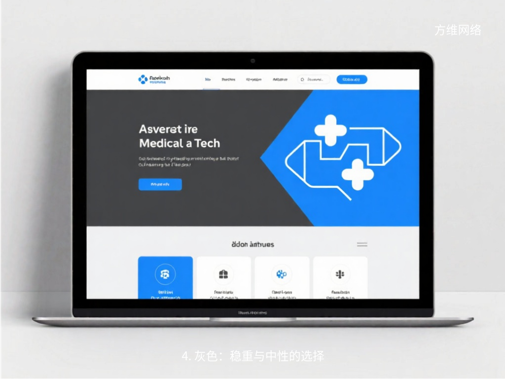 4. 灰色:稳重与中性的选择