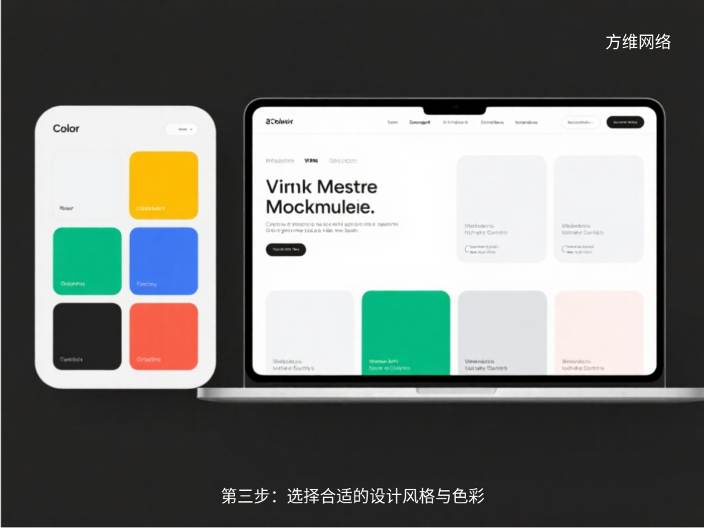 第三步：选择合适的设计风格与色彩