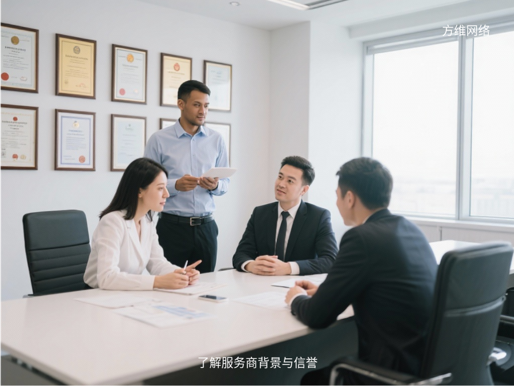 了解服务商背景与信誉