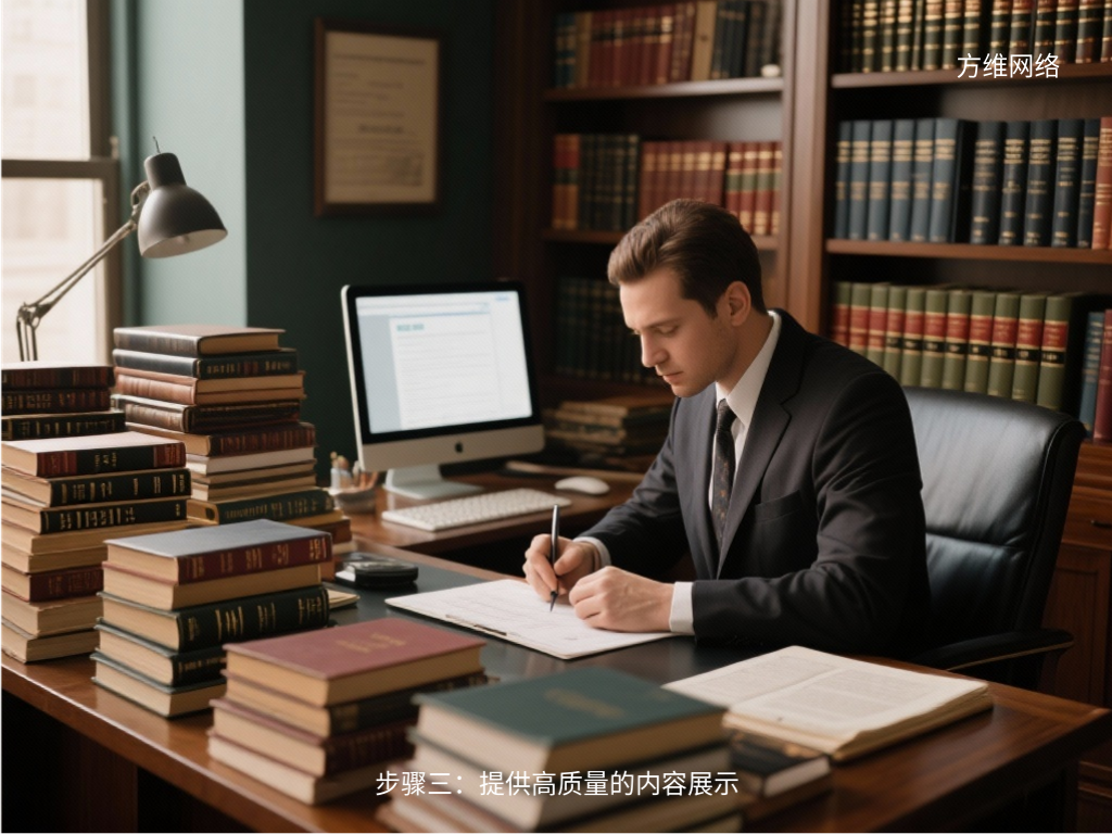 步骤三：提供高质量的内容展示