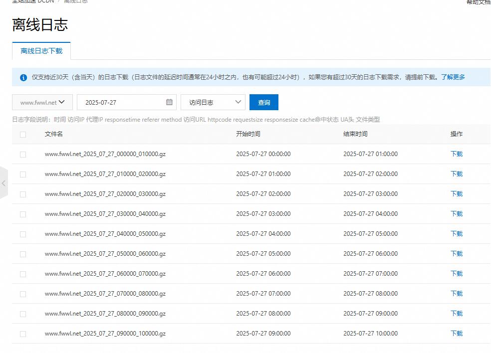 CDN日志
